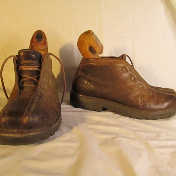 Men\'s Vintage Brown Leather Mizo Chuka Boots main image 8